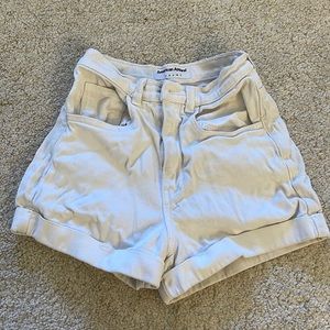 American Apparel High Waisted Jean Shorts